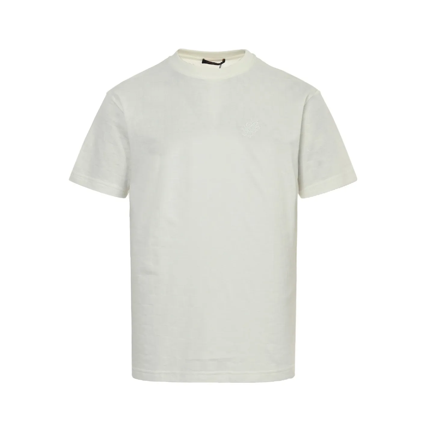 Louis Vuitton/Louis Vuitton 24ss pique checkerboard embroidered short sleeves